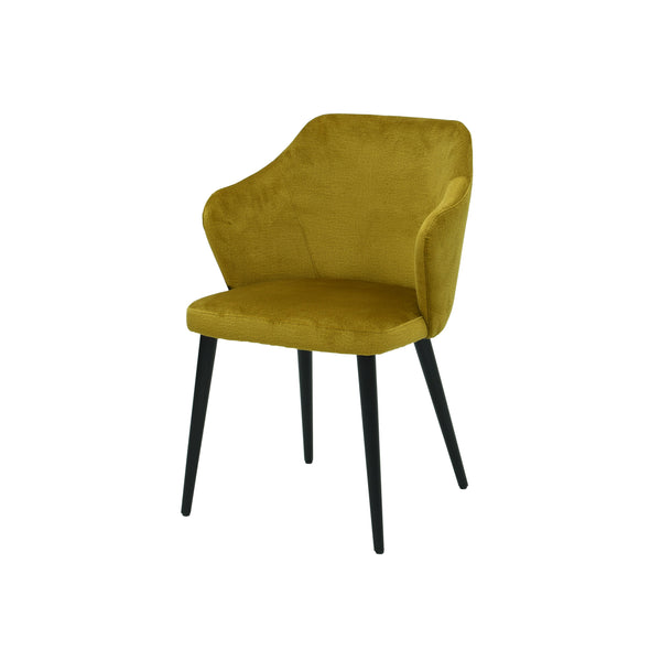 Fabric or leather chair with wooden legs | Model ZEUS