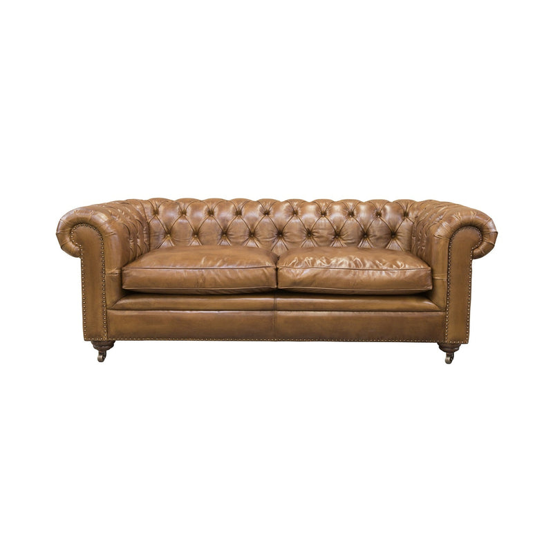 Chesterfield Sofa aus Büffelleder oder Samt | Modell GYMA E